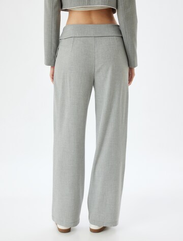 Koton Wide leg Pleat-front trousers in Grey
