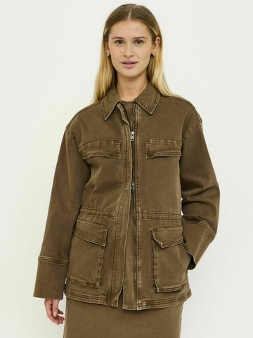 Soft Rebels Välikausitakki ' SRKilea ' värissä ruskea: etupuoli