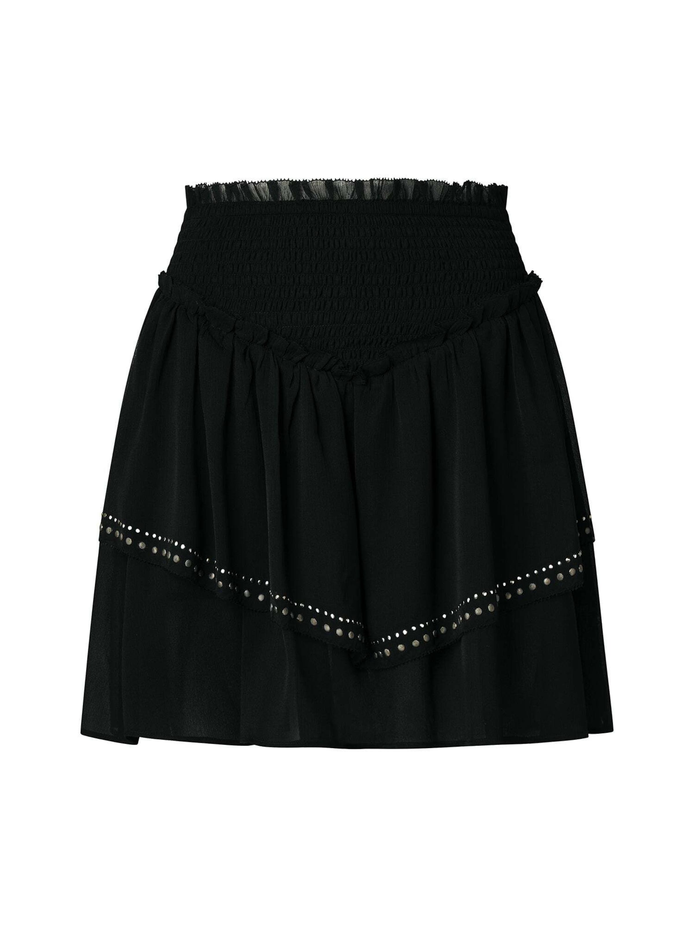 Gonna 'Mai' di Pepe Jeans in nero: frontale
