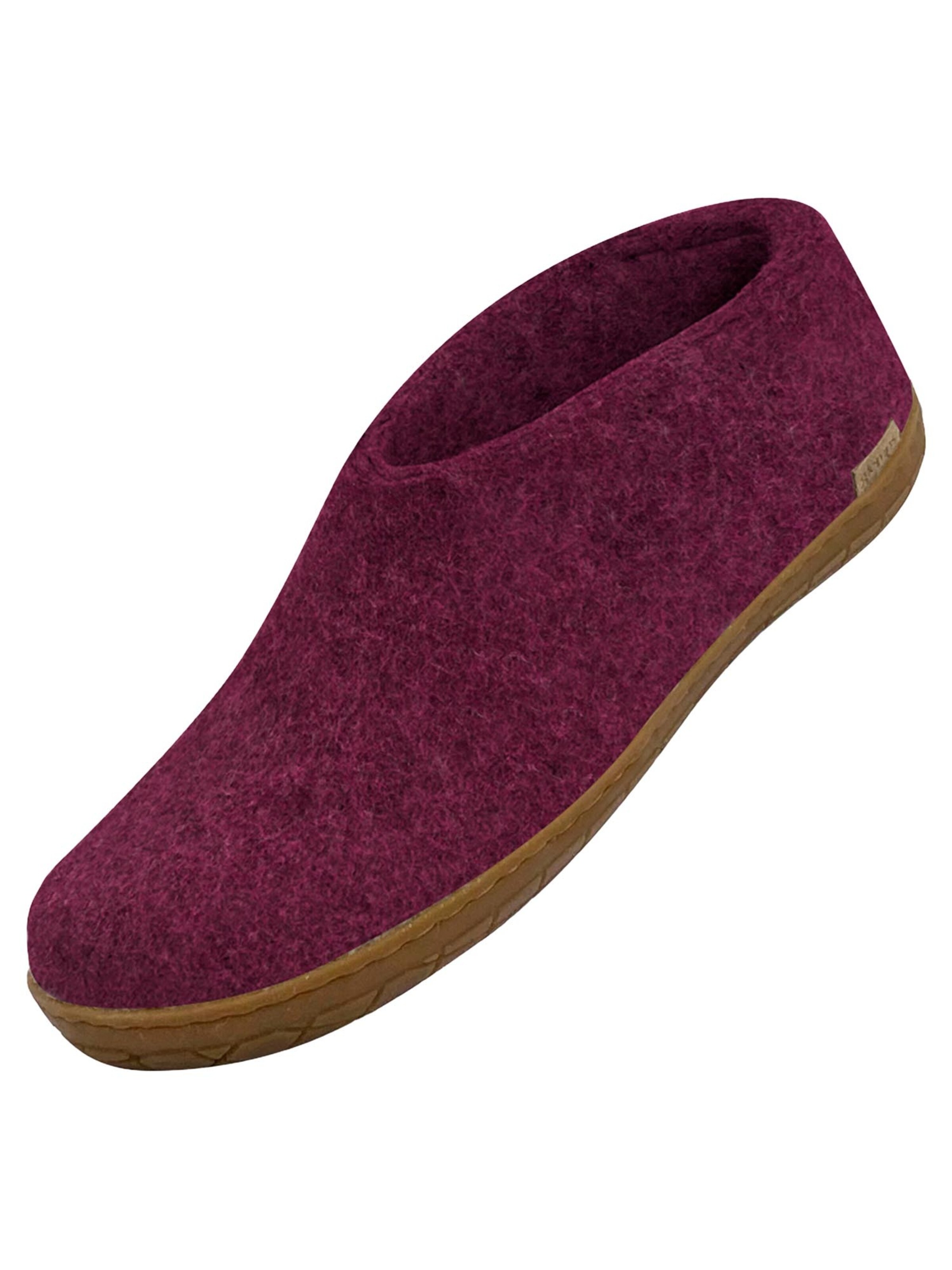 Glerups Slippers 'Honey' in Purple