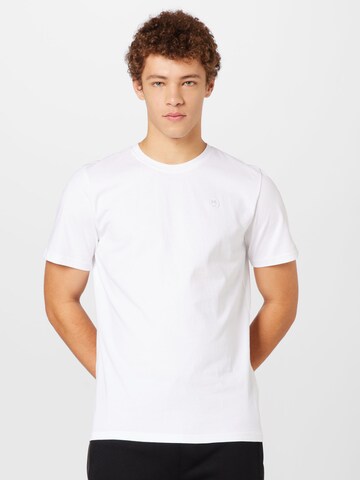 KnowledgeCotton Apparel Shirt in White: front