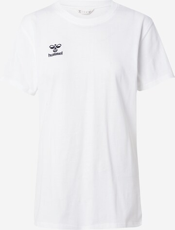 Hummel - Camisa funcionais 'Go 2.0' em branco: frente