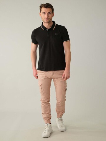 Deeluxe Poloshirt 'Drexler' in Schwarz