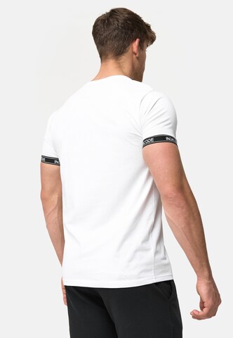 T-Shirt 'Lutzy' INDICODE JEANS en blanc