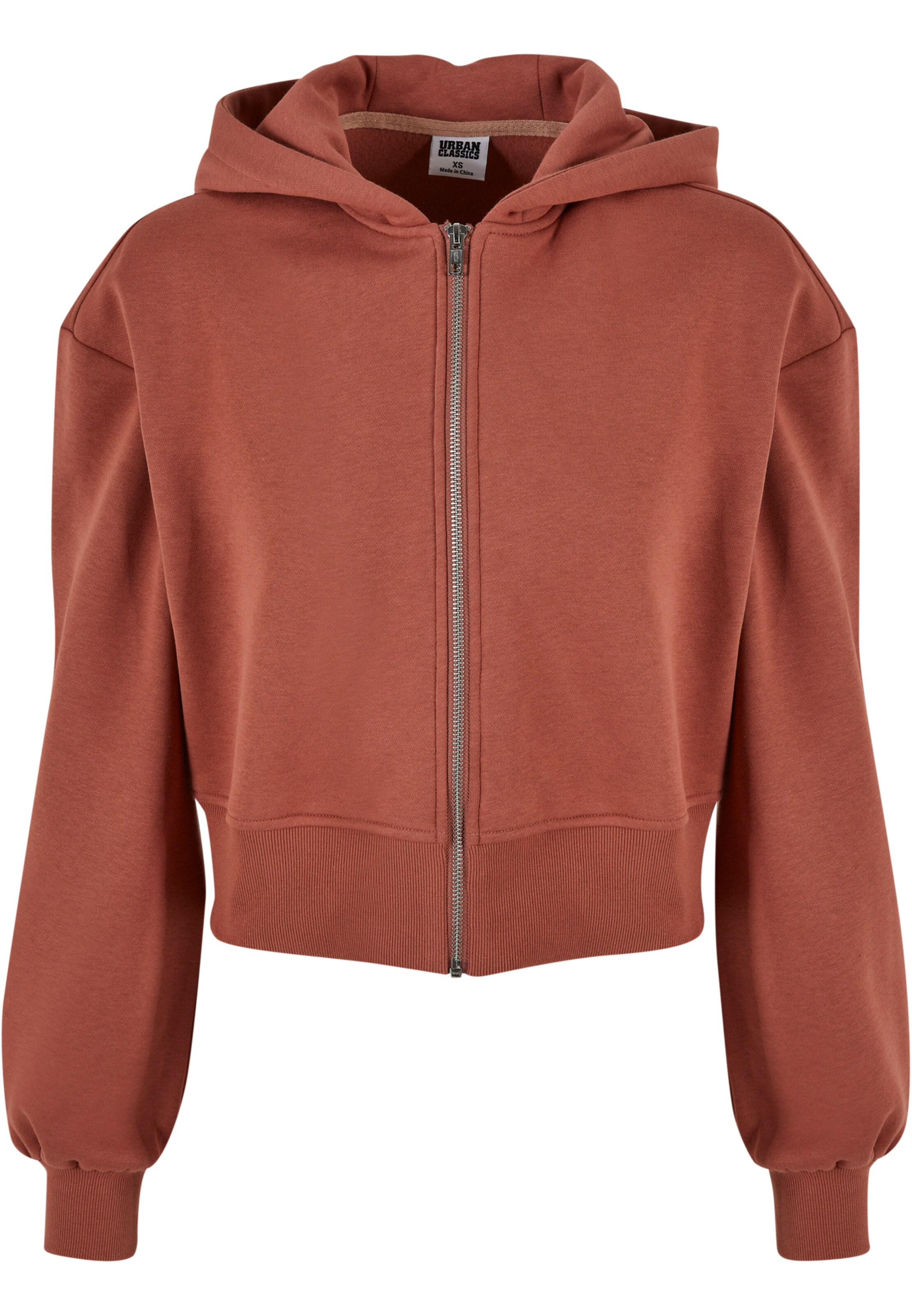Urban Classics Sweat jacket in Red: front