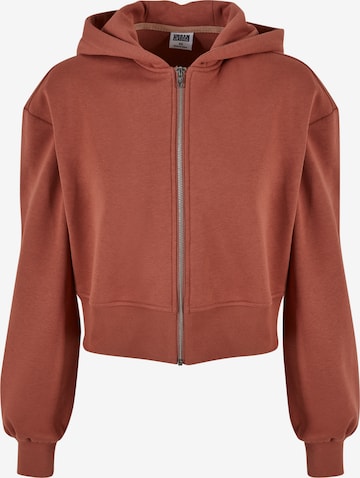Urban Classics Sweat jacket in Red: front