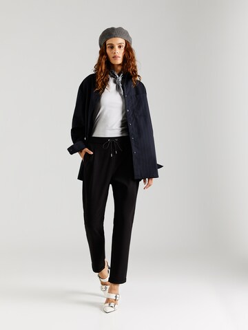 MAC Regular Pleat-front trousers 'EASY CHIC' in Black