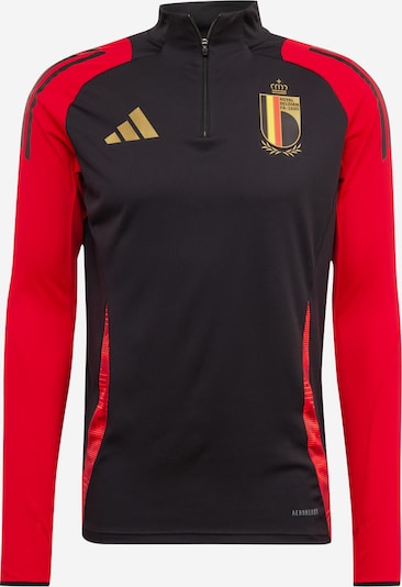ADIDAS PERFORMANCE Sporta krekls, krāsa - citrondzeltens / Zelts / sarkans / melns, Preces skats