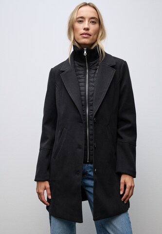 STREET ONE Between-Seasons Coat in Blue: front