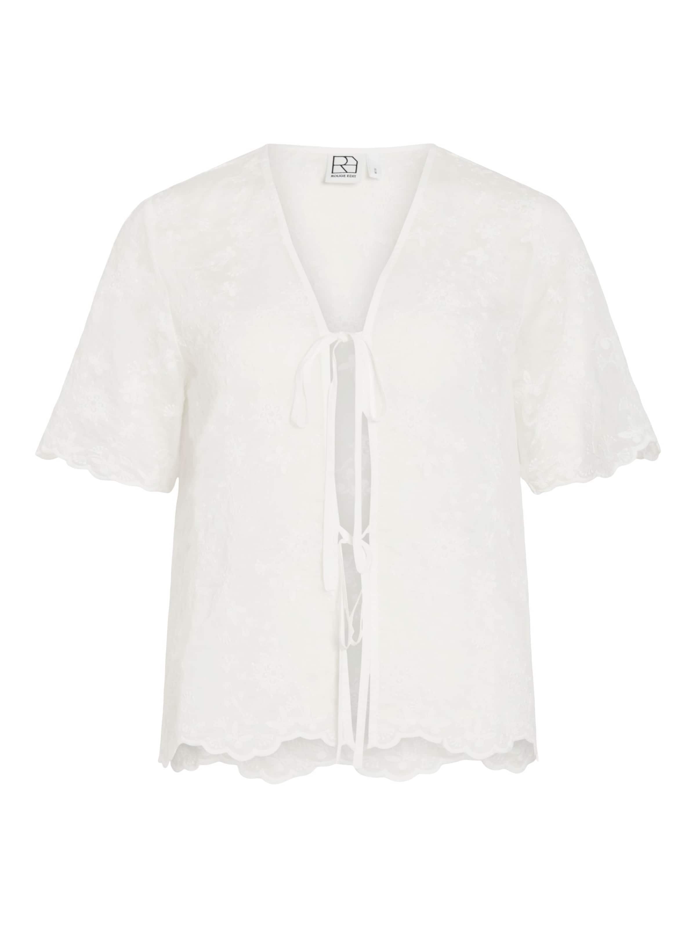 Chemisier 'KAIA' ROUGE EDIT en blanc : devant