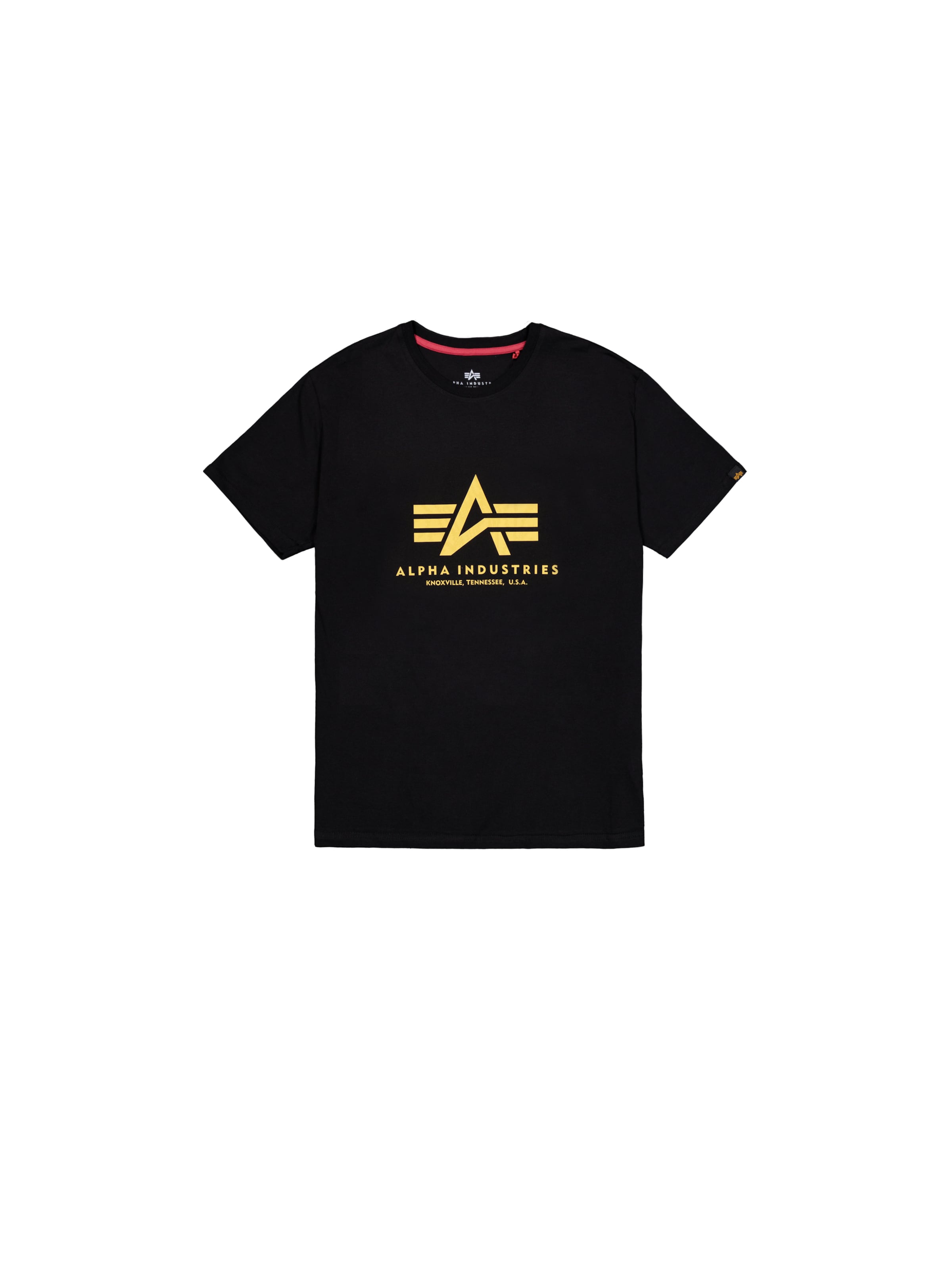 ALPHA INDUSTRIES Tričko – černá: přední strana