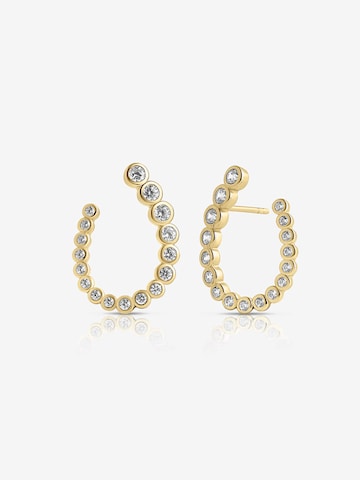 CLASSYANDFABULOUS Jewelry Ohrringe 'OSEANA' in Gold: Vorderseite