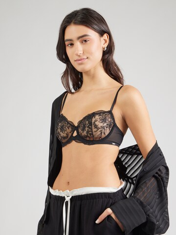 Lindex T-shirt Podprsenka 'Senna Lina' – černá: přední strana