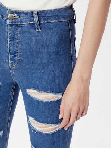 TOPSHOP Skinny Džínsy 'Joni' - Modrá