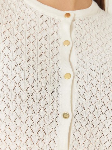 Cardigan Bianco Lucci en beige