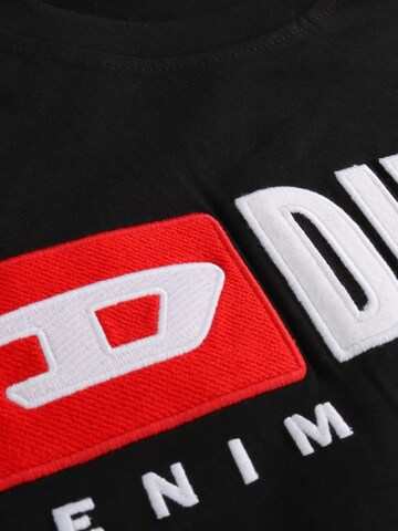 DIESEL Tričko 'T-JUST-LS-DIV' – černá