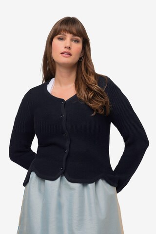 Cardigan Ulla Popken en bleu : devant