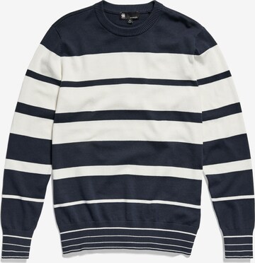 Pull-over G-Star RAW en bleu : devant