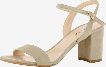 EVITA Damen Sandalette AMBRA in Beige: predná strana