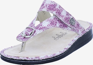 Finn Comfort T-Bar Sandals 'Alexandria' in Pink: front