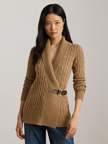 Lauren Ralph Lauren Knit cardigan 'Donato' in Beige: front