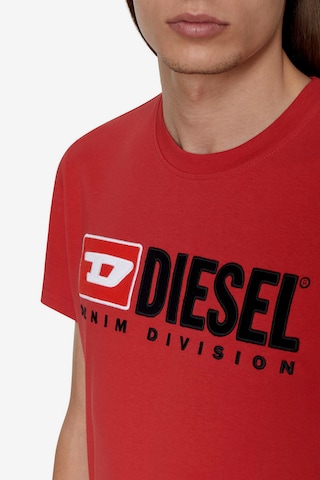 Maglietta 'Diegor' di DIESEL in rosso