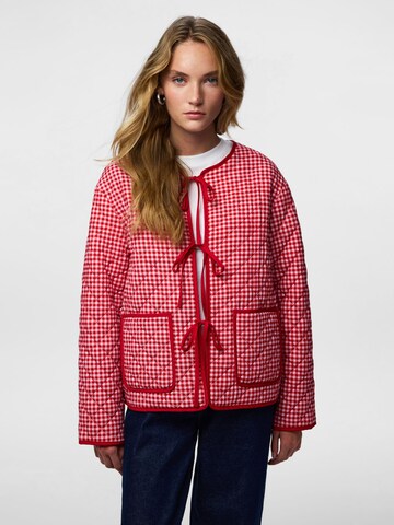 PIECES Between-season jacket 'PCBibba' in Red: front