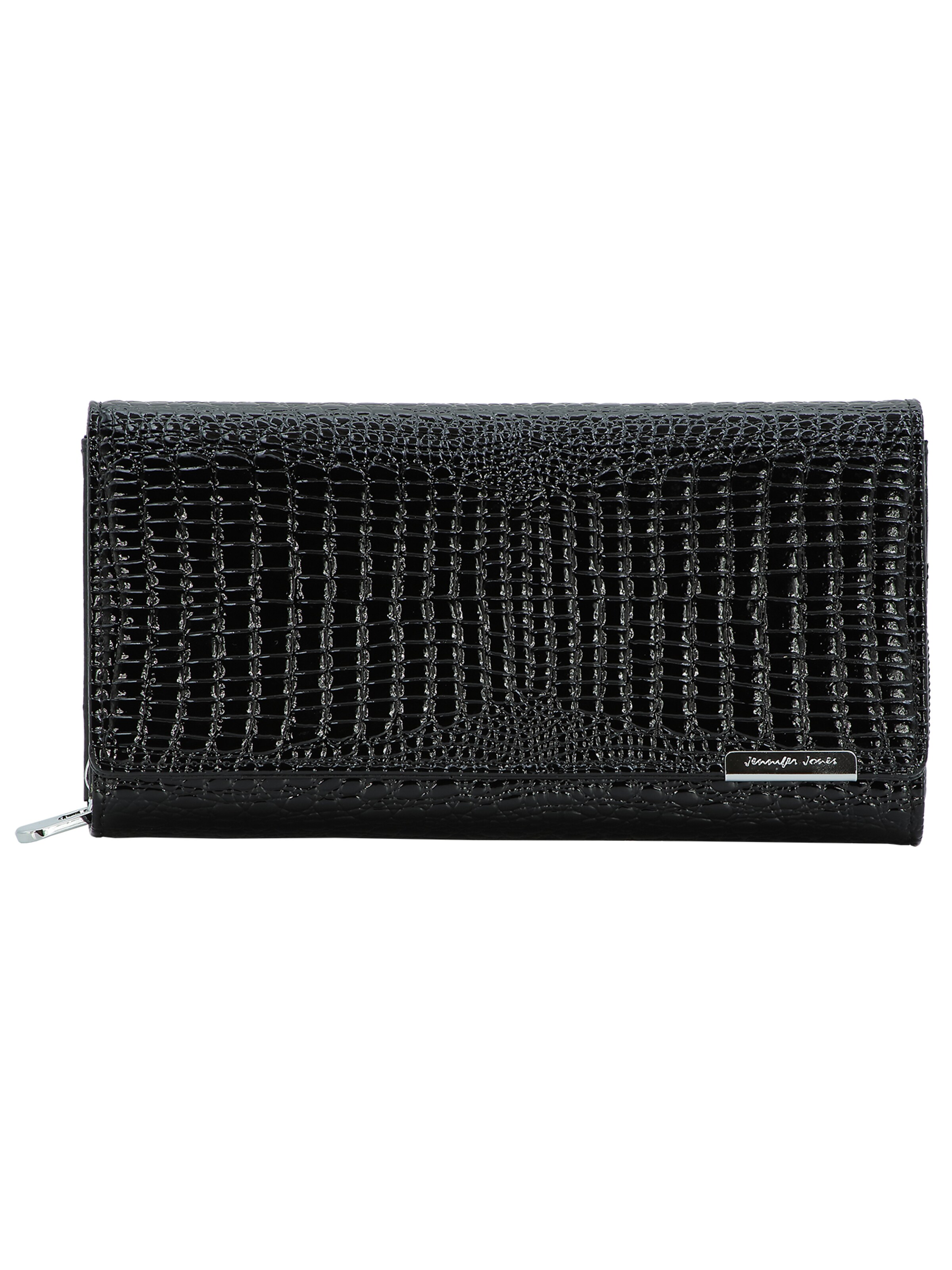 Jennifer Jones Wallet in Black: front