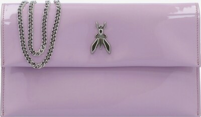 PATRIZIA PEPE Clutch 'Fly Glossy' in Silver grey / Purple, Item view