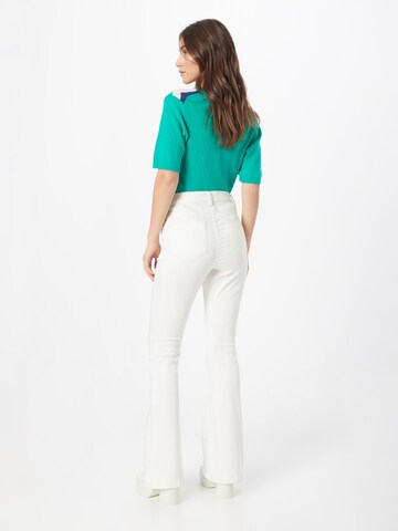 Dorothy Perkins - Flared Calças de ganga 'Frankie' em branco