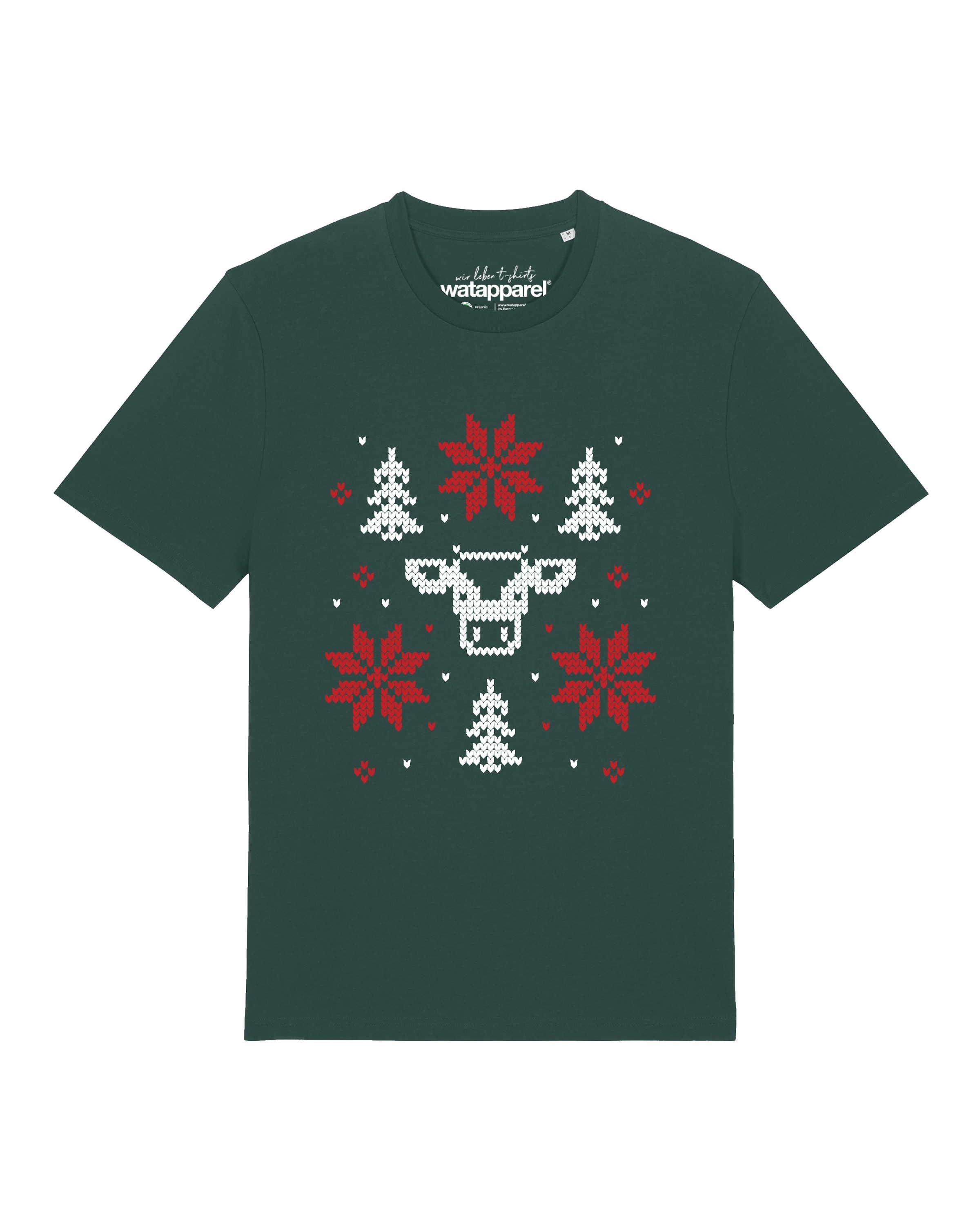 T-Shirt 'Christmas with love' Watapparel en vert : devant