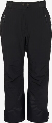 Ulla Popken Regular Athletic Pants in Black: front