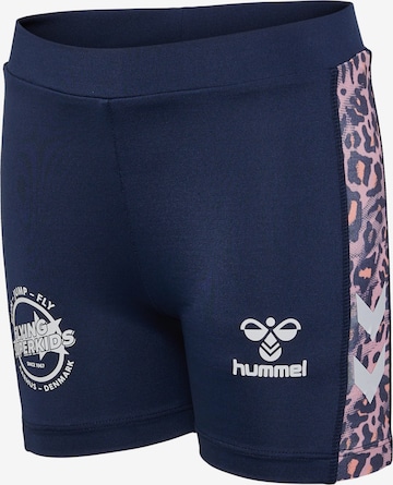 Hummel Slim fit Workout Pants 'FSK JOY' in Blue