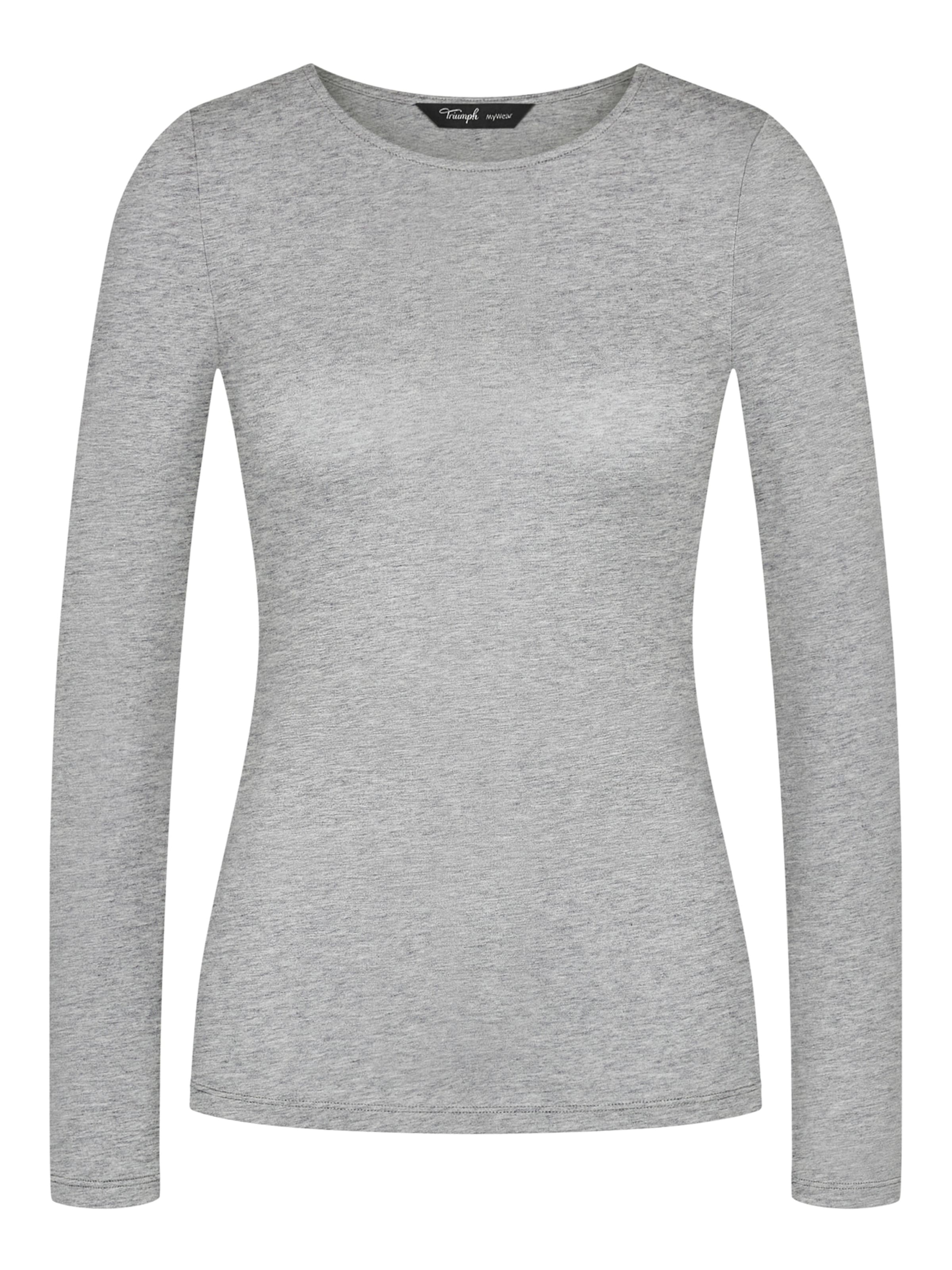 TRIUMPH Shirt ' Beauty Layers ' in Grijs: voorkant