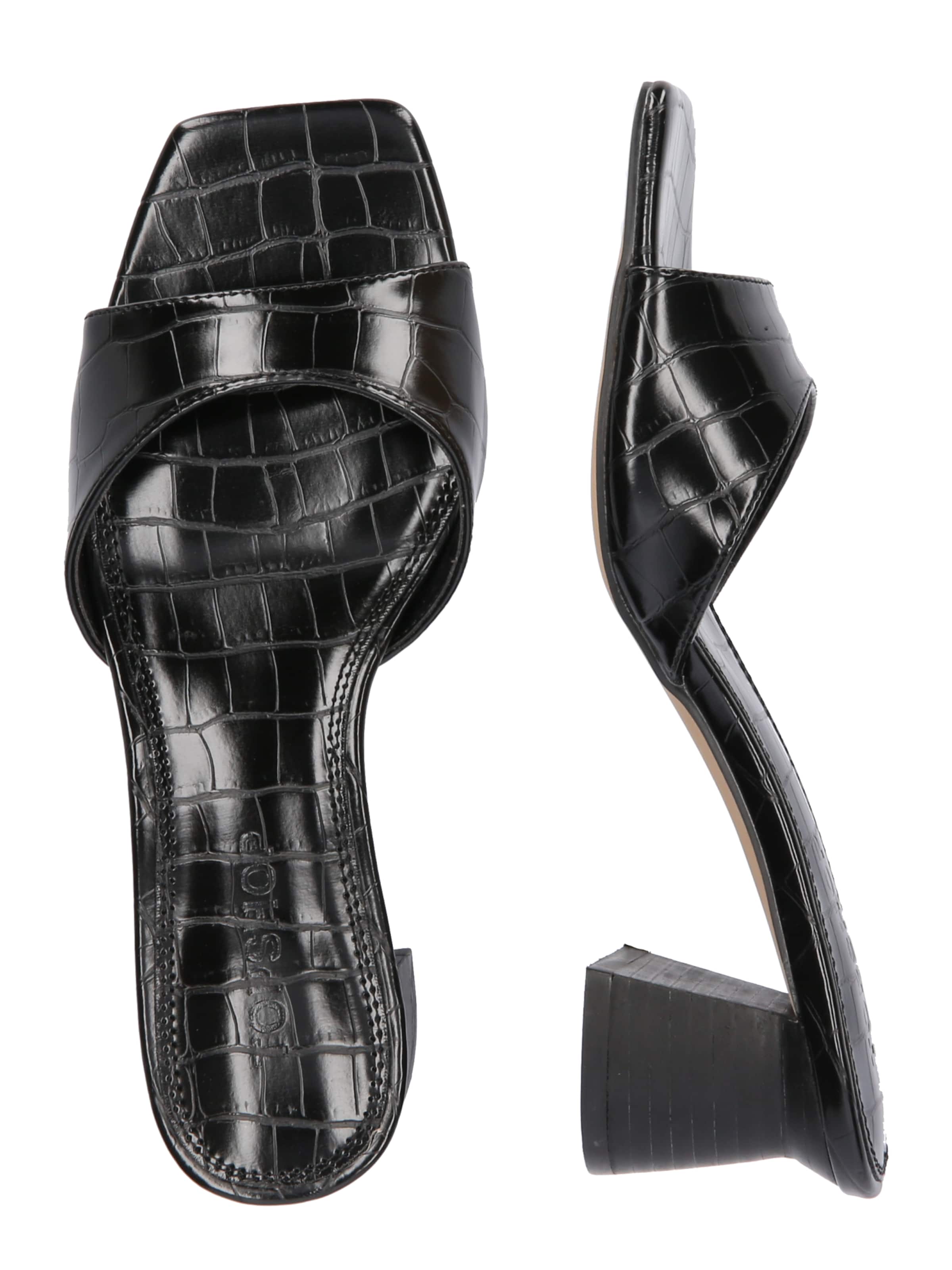 TOPSHOP Plätu 'Isaiah', värv must