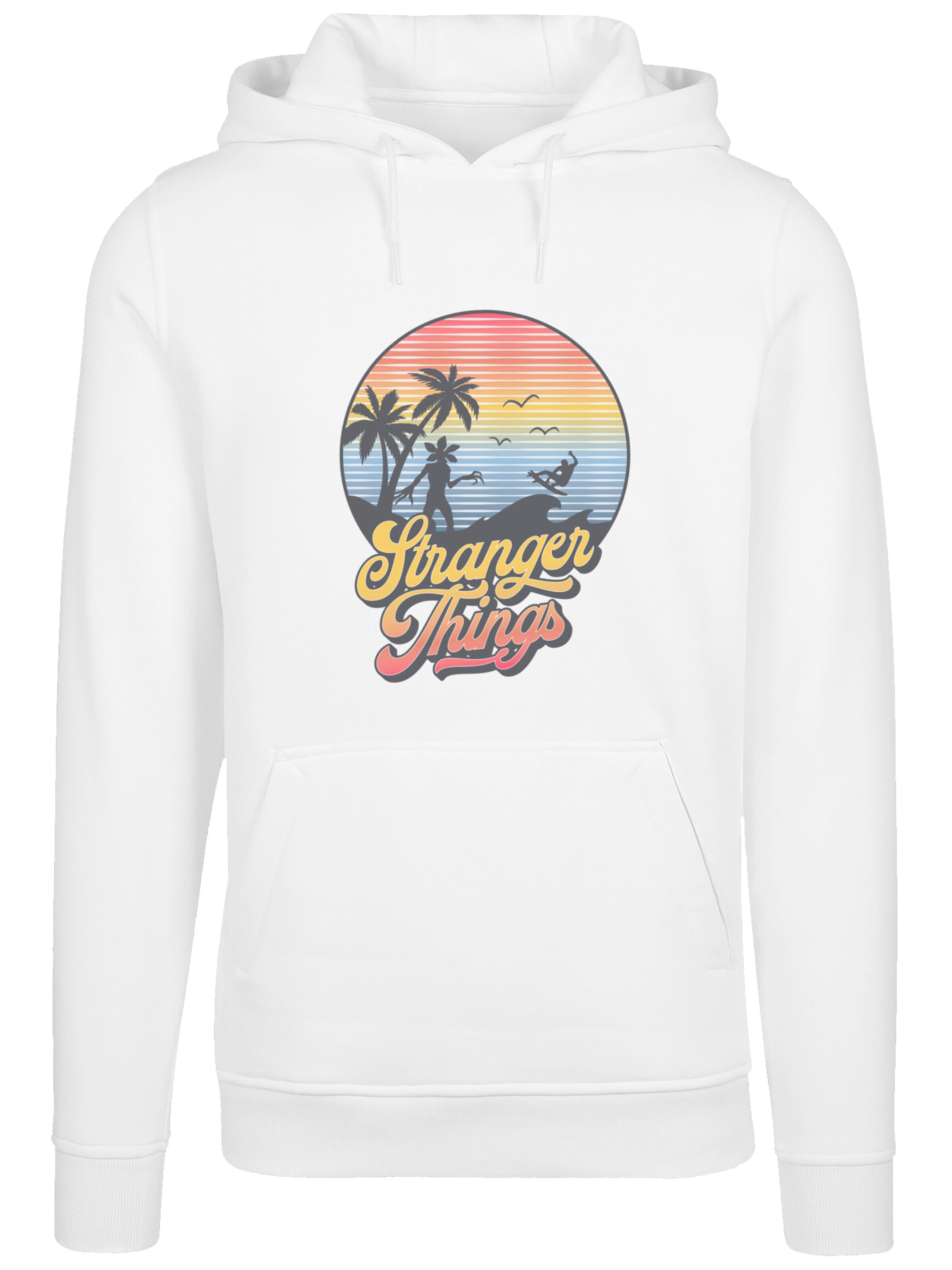 F4NT4STIC Sweatshirt 'Stranger Things LA Netflix TV Series' in Weiß: Vorderseite