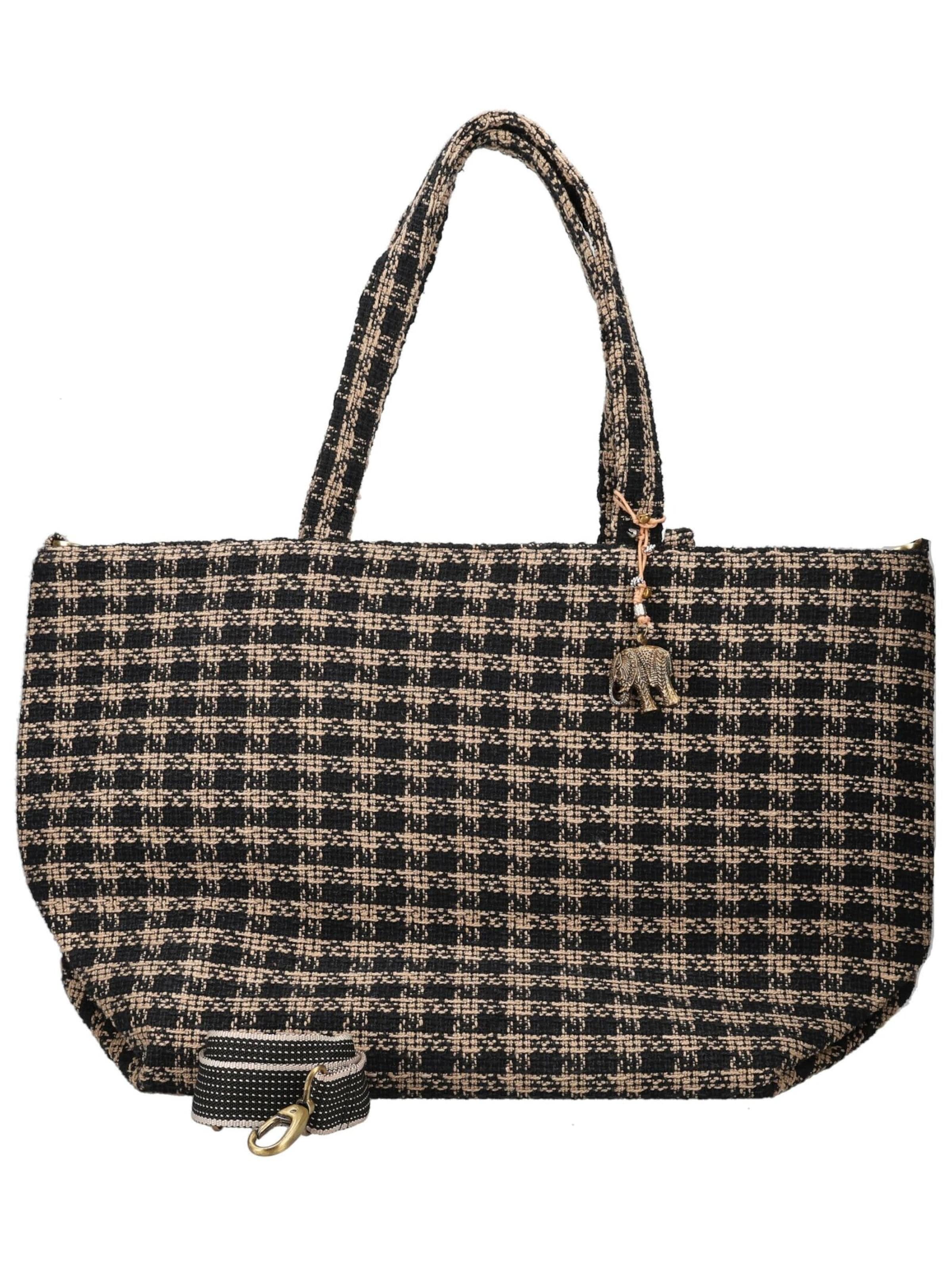 ANOKHI Shopper in Zwart: voorkant