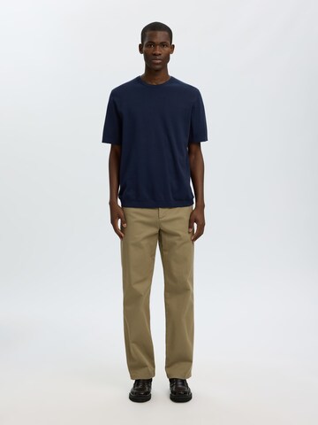 T-Shirt SELECTED en bleu