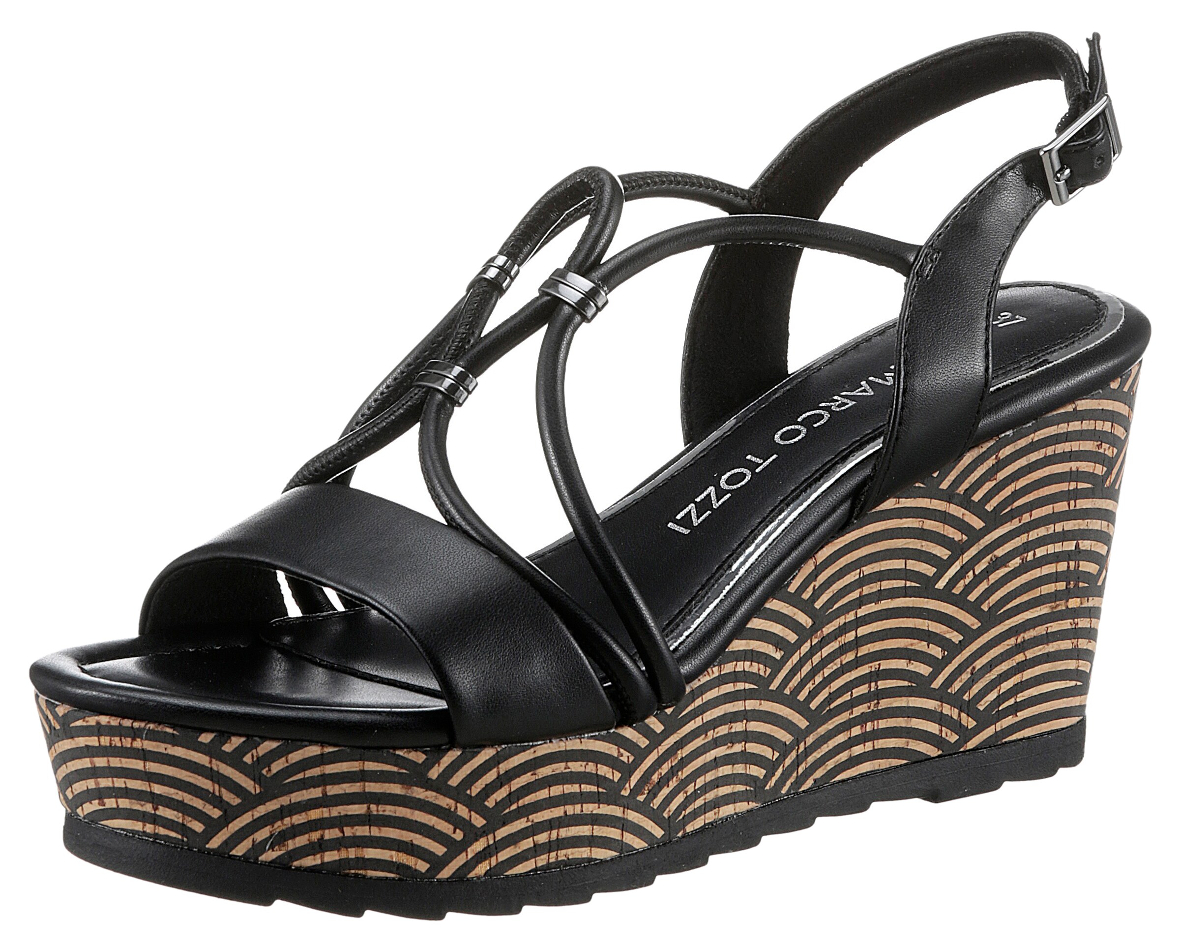 MARCO TOZZI Sandals in Black: front