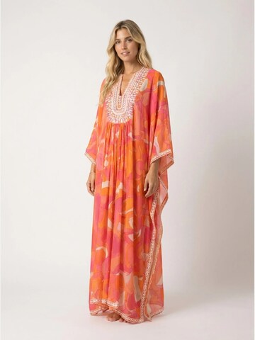 Miss June Kjole 'Caftan Long Cassia' i orange