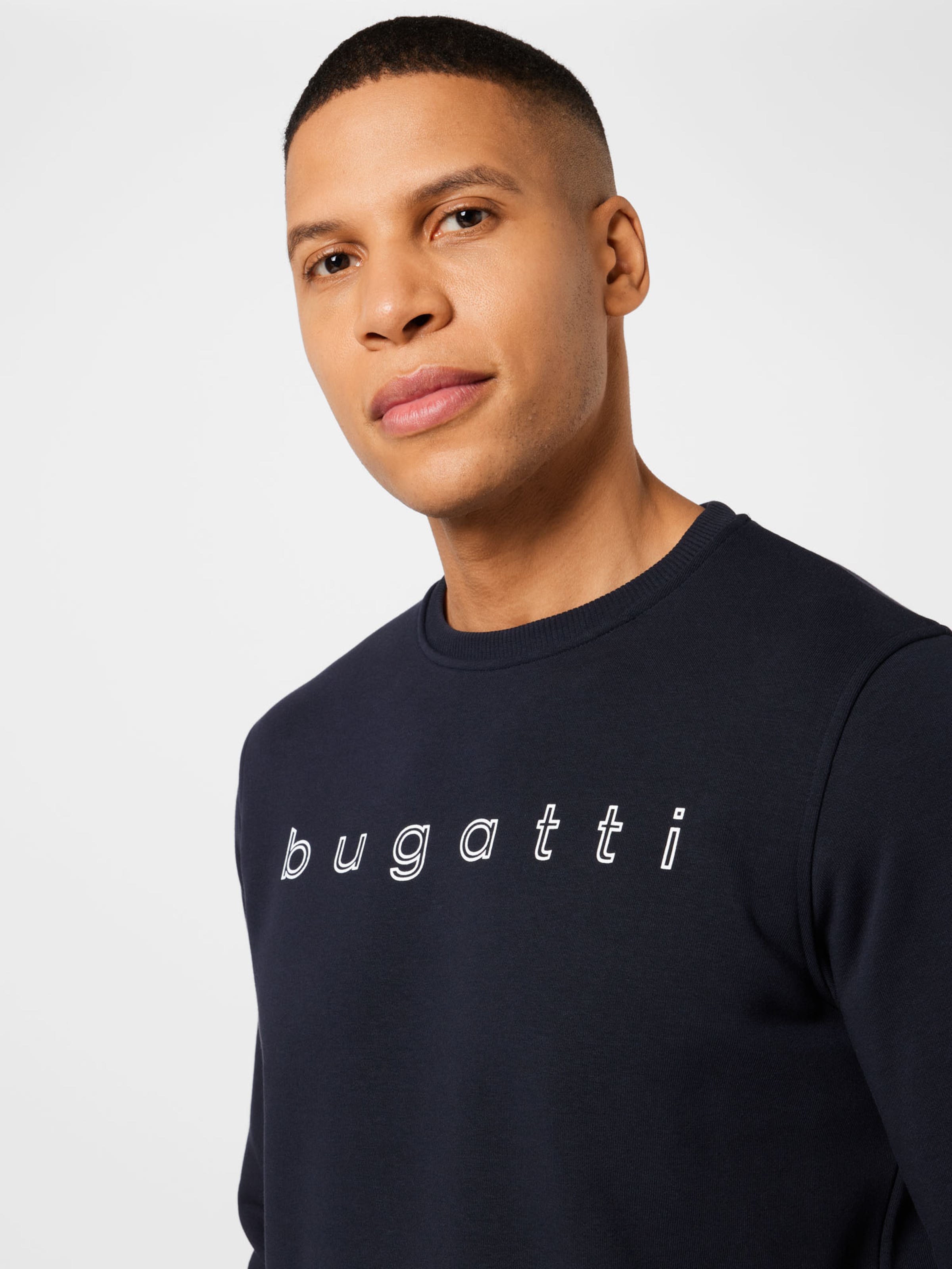 Männer Große Größen bugatti Sweatshirt in Dunkelblau - PH67911 Männer Große Größen bugatti Sweatshirt in Dunkelblau - PH67911