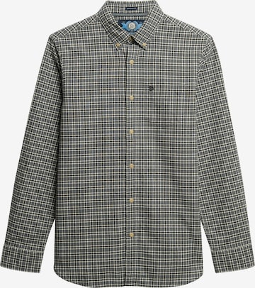 Superdry Button Up Shirt in Green: front