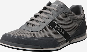 BOSS Black Sneaker 'Saturn' in Grau: predná strana