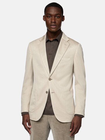 Boggi Milano Regular fit Σακάκι για το γραφείο σε μπεζ: μπροστά