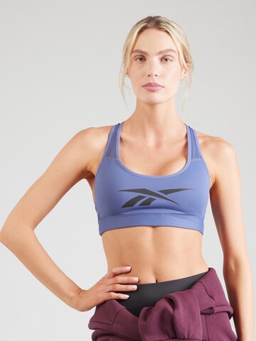 Reebok Бюстье Спортивный бюстгальтер 'LUX VECTOR' в Лиловый: спереди