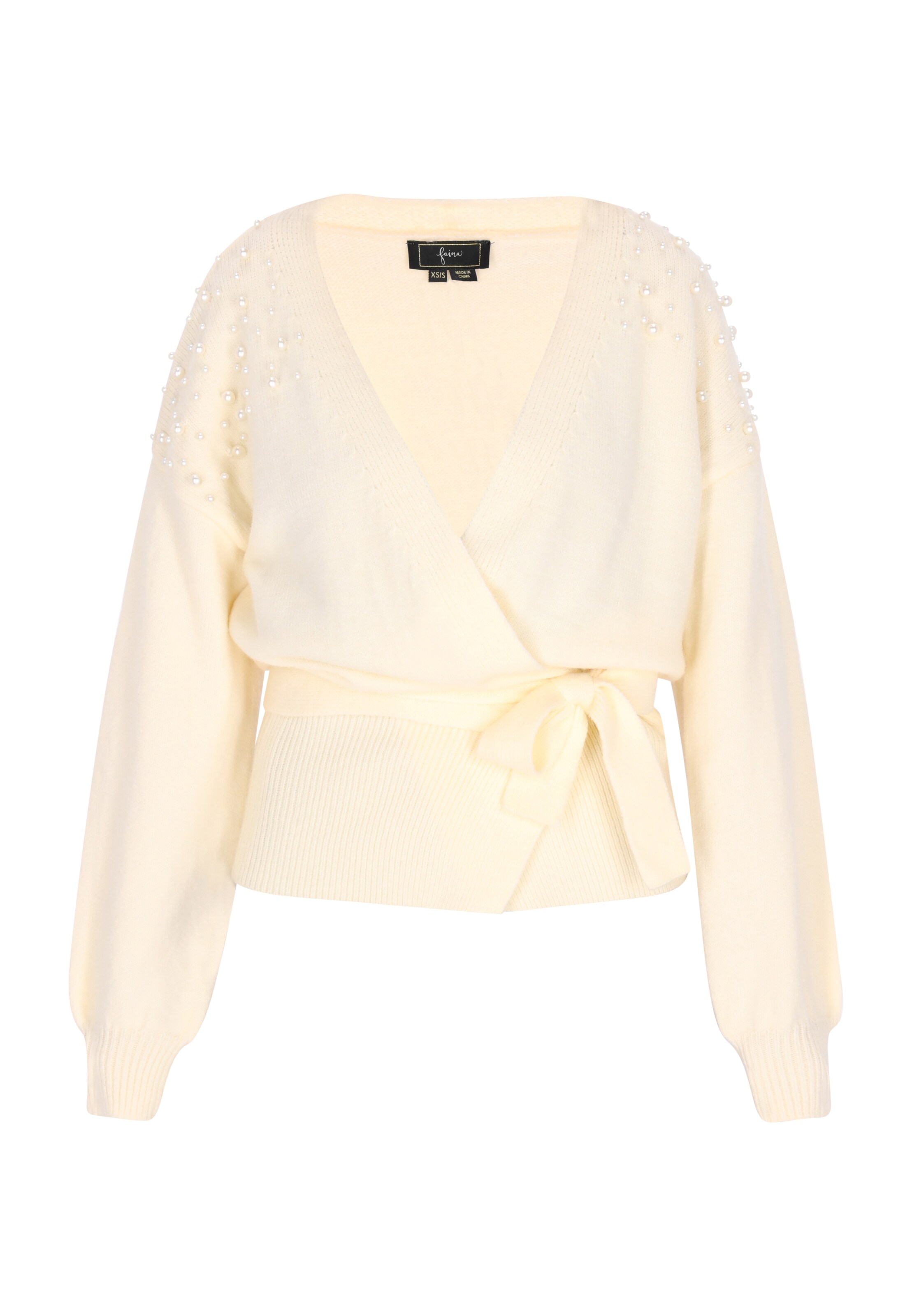 Cardigan faina en jaune : devant