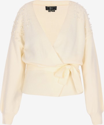 faina Knit Cardigan in Yellow: front