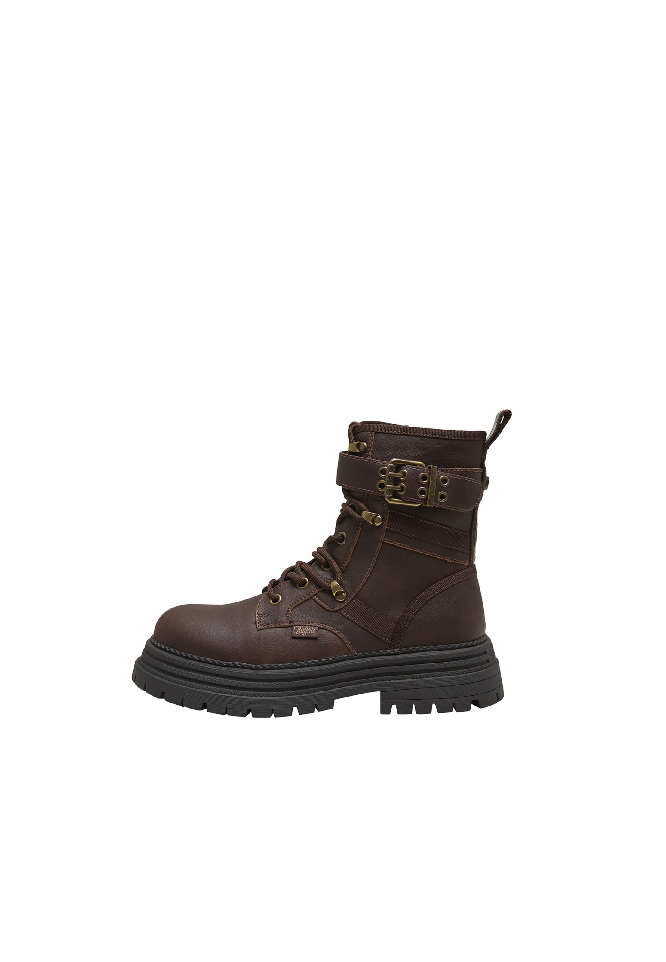 BUFFALO Lace-up bootie 'Lennox' in Brown: front