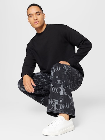 Calvin Klein Jeans Loosefit Džíny – černá