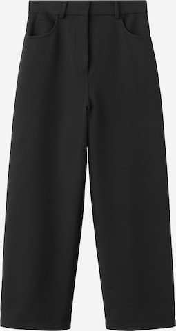 MANGOLoosefit Hlače 'Louis' - crna boja: prednji dio